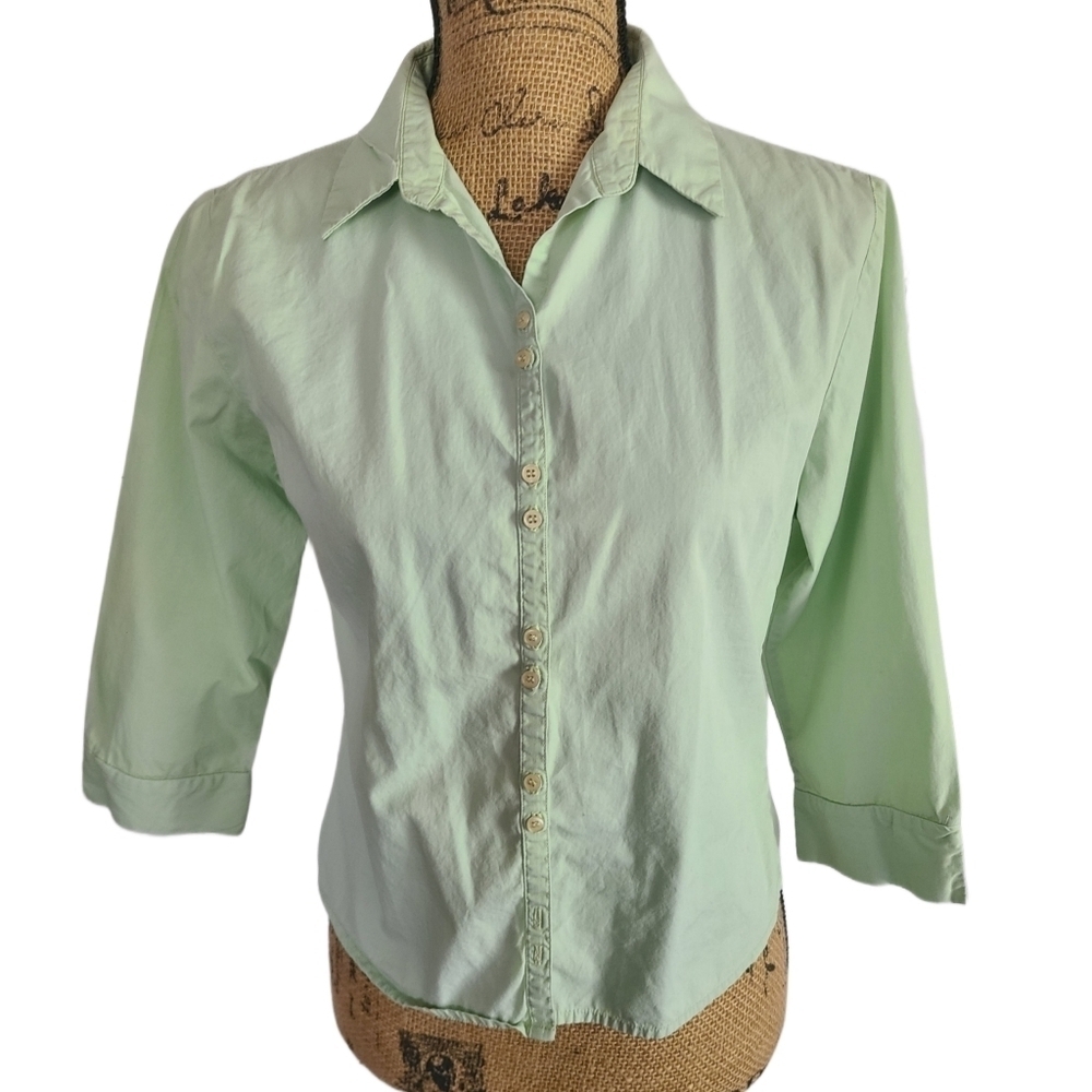 Andrew Green 3/4 Sleeve Button Down Shirt